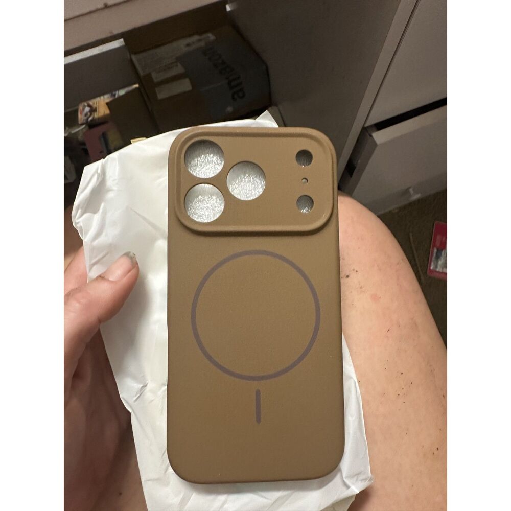 Miracase Magnetic Case for iPhone 17 Pro - Brown / Tan MagSafe Cover